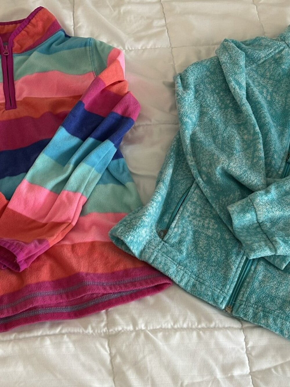 Girls Columbia Fleece Jacket & Oshkosh B'gosh Fleece Pullover